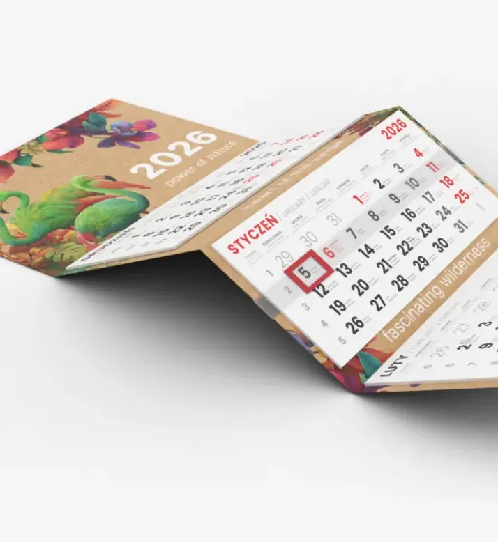 Kalendarze trójdzielne 2026