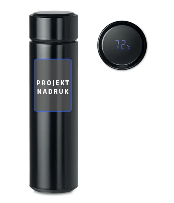 Kubek termiczny z wyświetlaczem (Czarny)