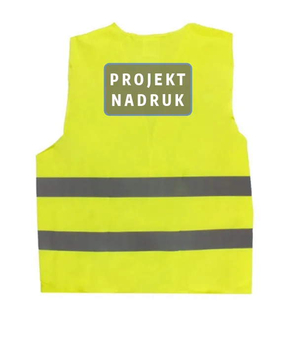 Kamizelka odblaskowa (Z Twoim Nadrukiem) (Żółty)